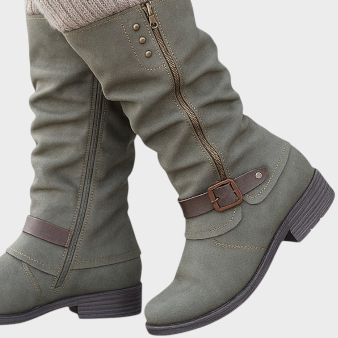 Winella – Bottines montantes avec maille tricotée