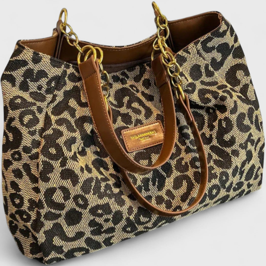 Dobrogosta – Sac shopping à motif léopard