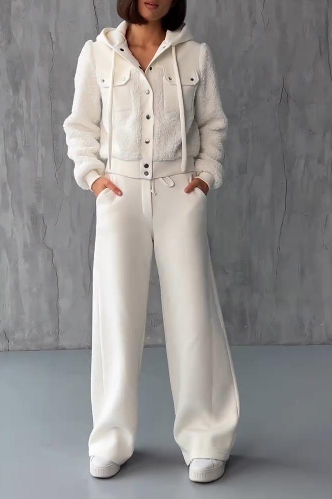 Lisette - Ensemble deux pièces sweat en laine d'agneau