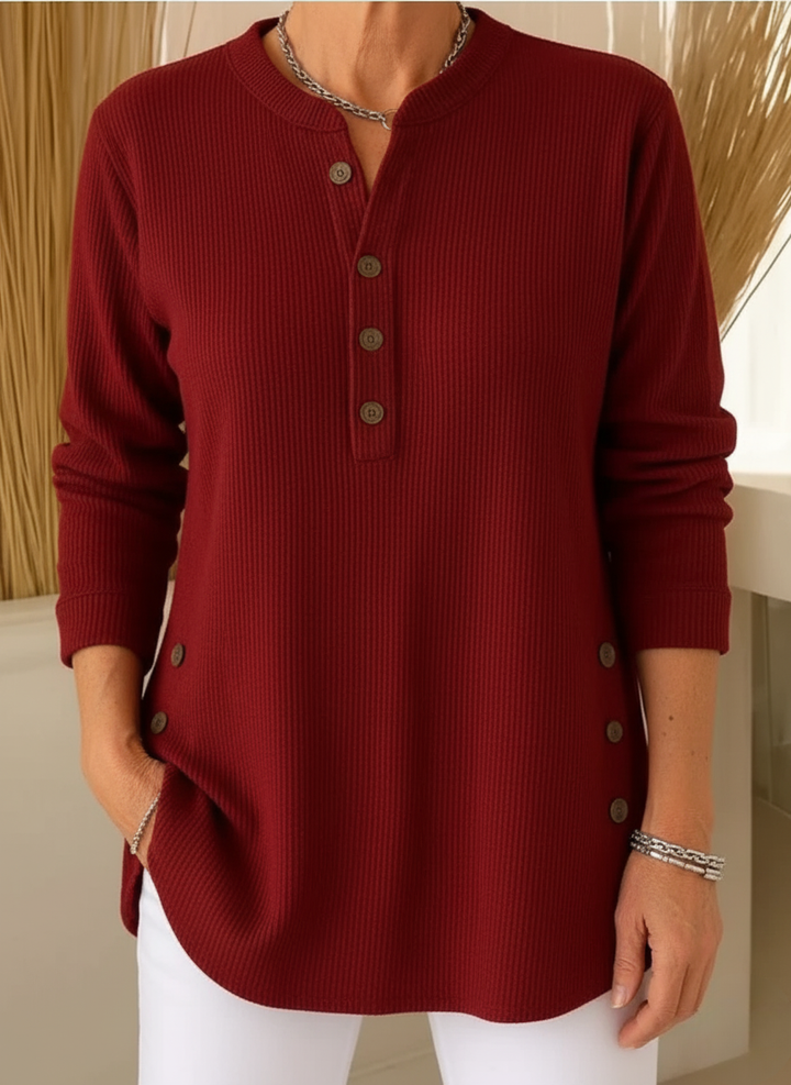 Palina – Pull doux avec boutons décoratifs