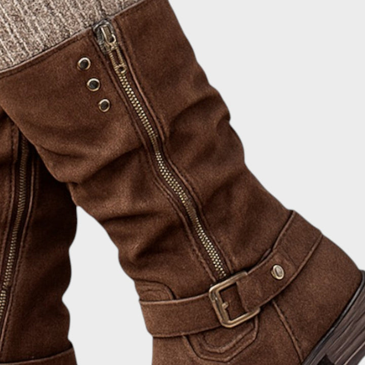 Winella – Bottines montantes avec maille tricotée