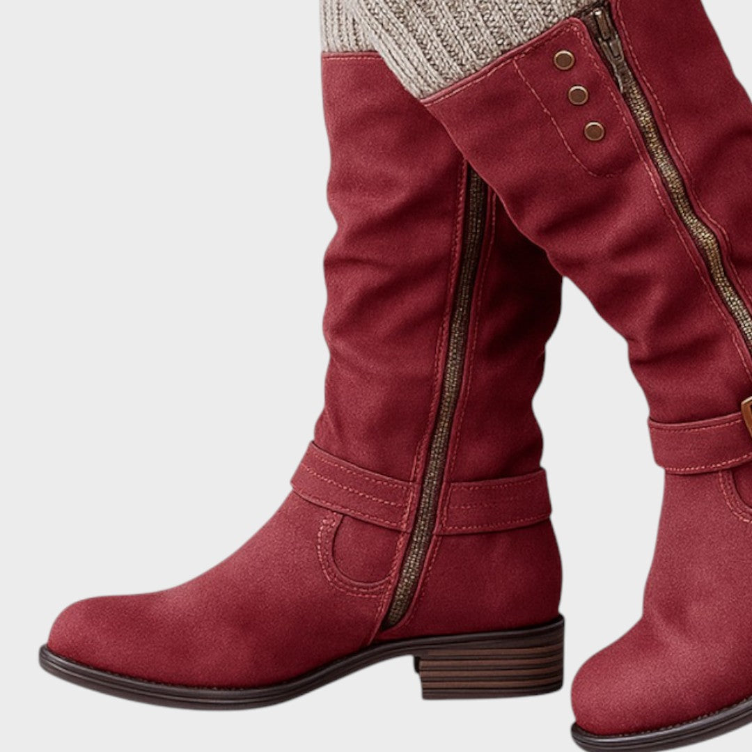 Winella – Bottines montantes avec maille tricotée