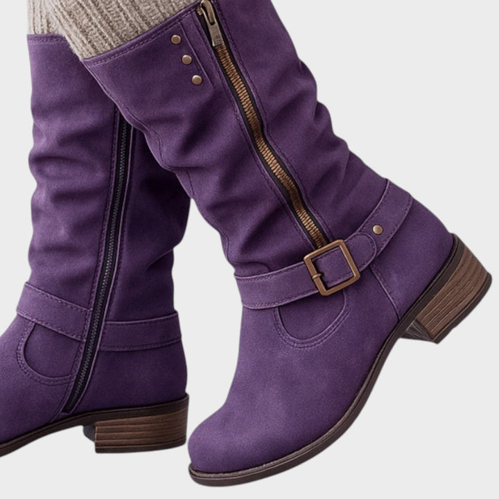 Winella – Bottines montantes avec maille tricotée