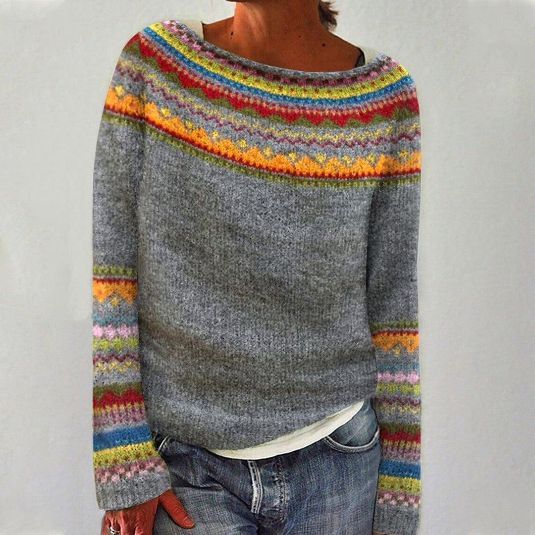 Céline | Pull Motif Nordique