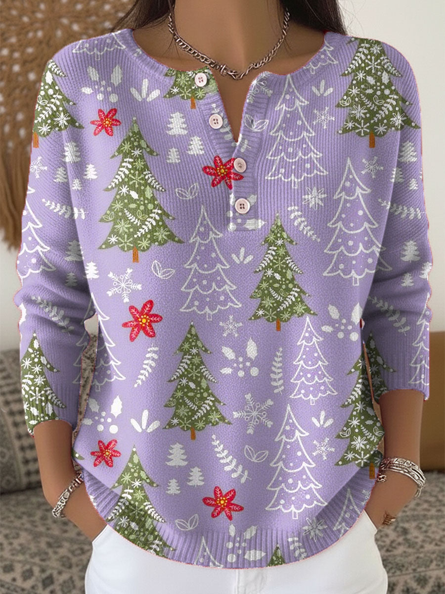 Kalira – Pull de Noël avec boutons