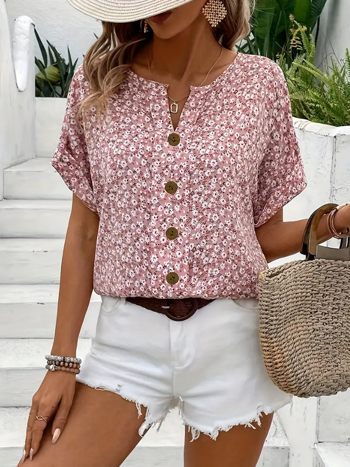 Blanka - La blouse fleurie élégante et légère