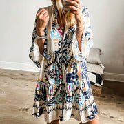 Émilie | Robe Bohème Imprimée