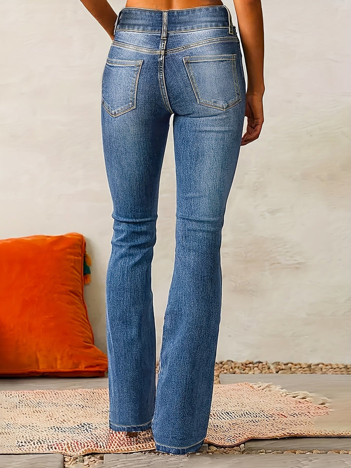 Gloria – Jean taille haute jambes évasées