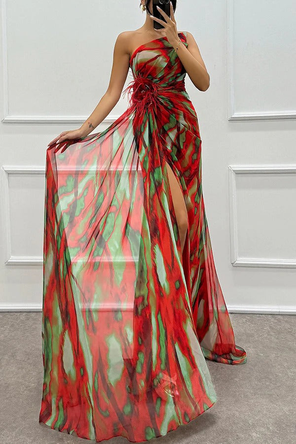 Mia™ | Robe vibrante avec drapé