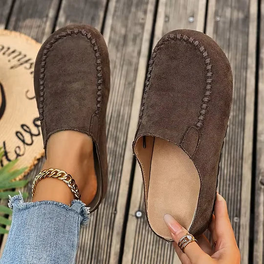 Qirena – Chaussons orthopédiques vintage en cuir