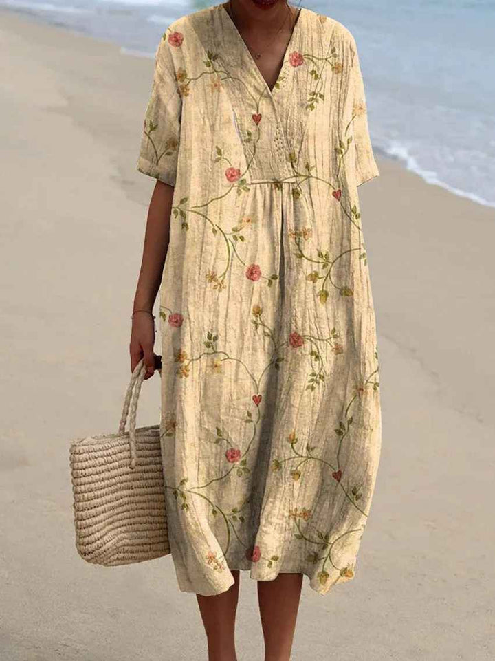 Éléonore | Robe longue florale confortable pour l’été