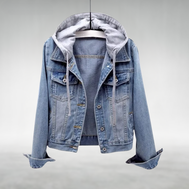 Renia – Sweat-shirt en jean à capuche