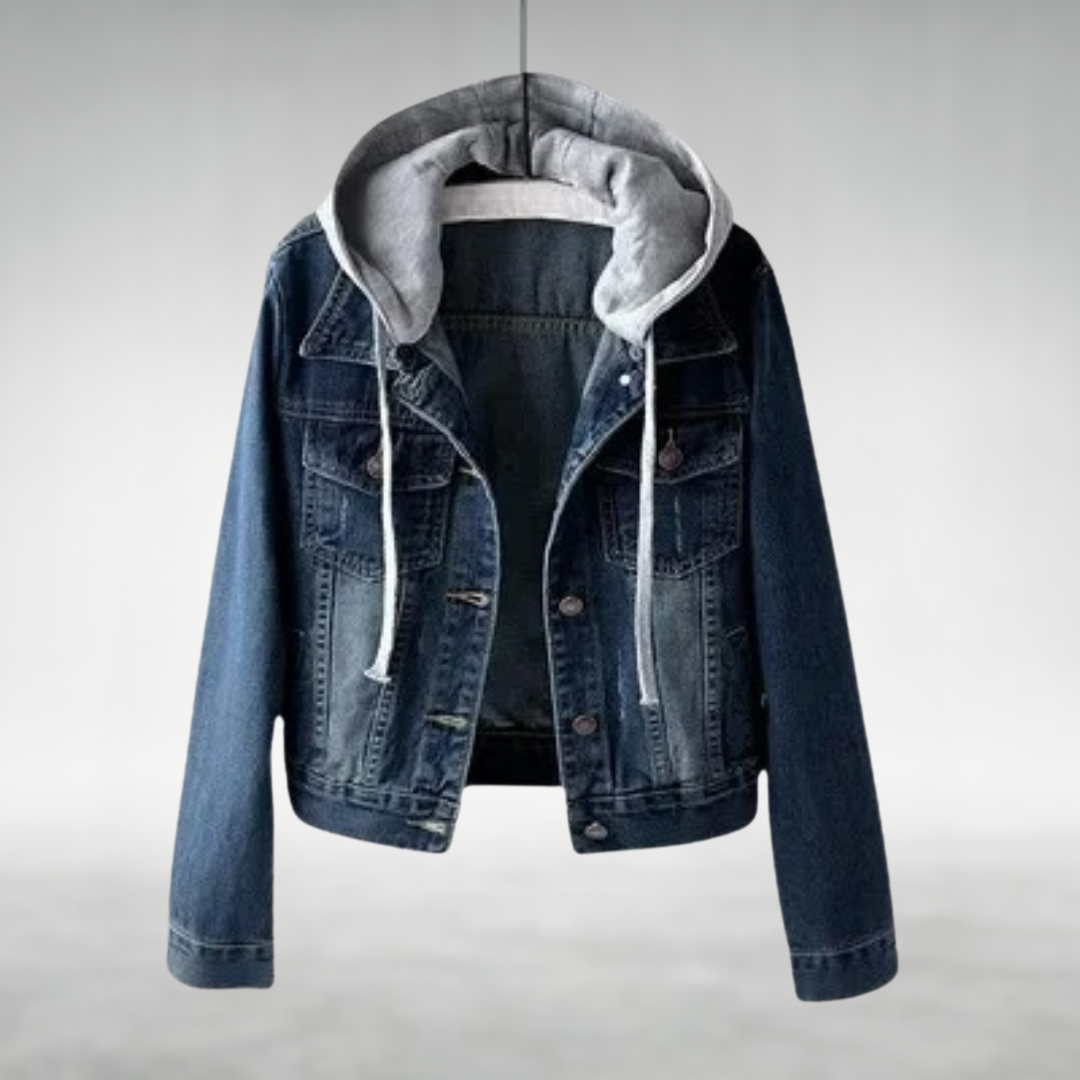 Renia – Sweat-shirt en jean à capuche