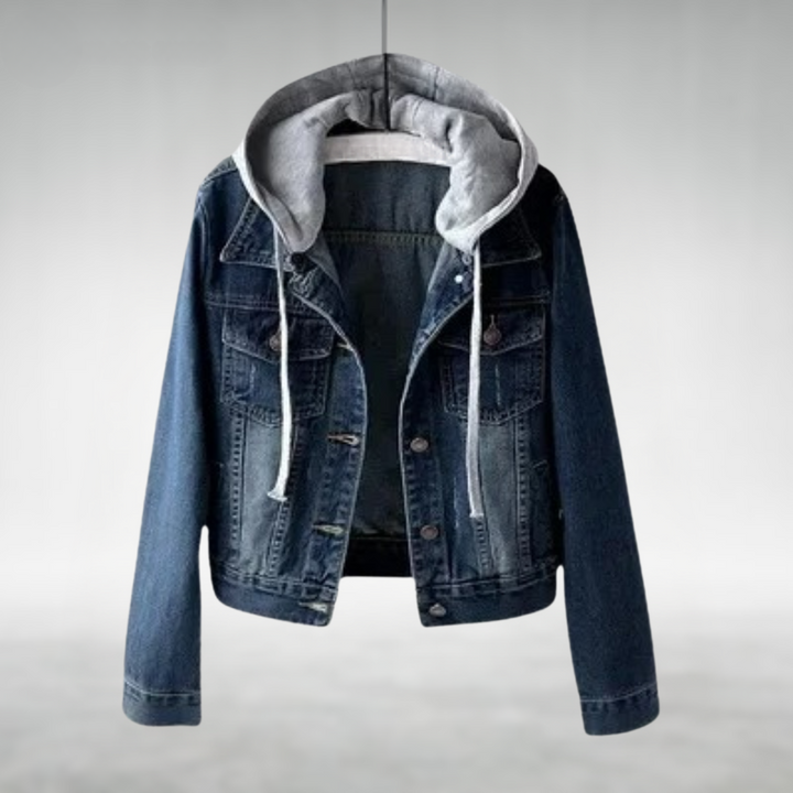 Renia – Sweat-shirt en jean à capuche