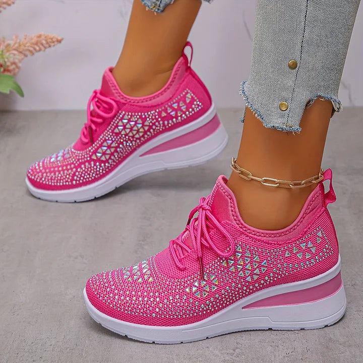Zielka – Chaussures orthopédiques à la mode avec zircone cubique