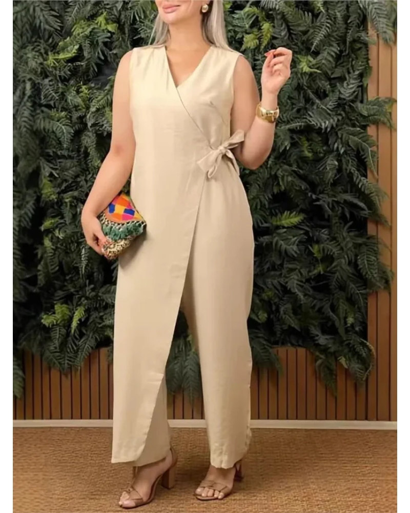 Renata – Ensemble d'été élégant avec jambes larges