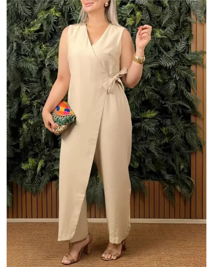 Renata – Ensemble d'été élégant avec jambes larges