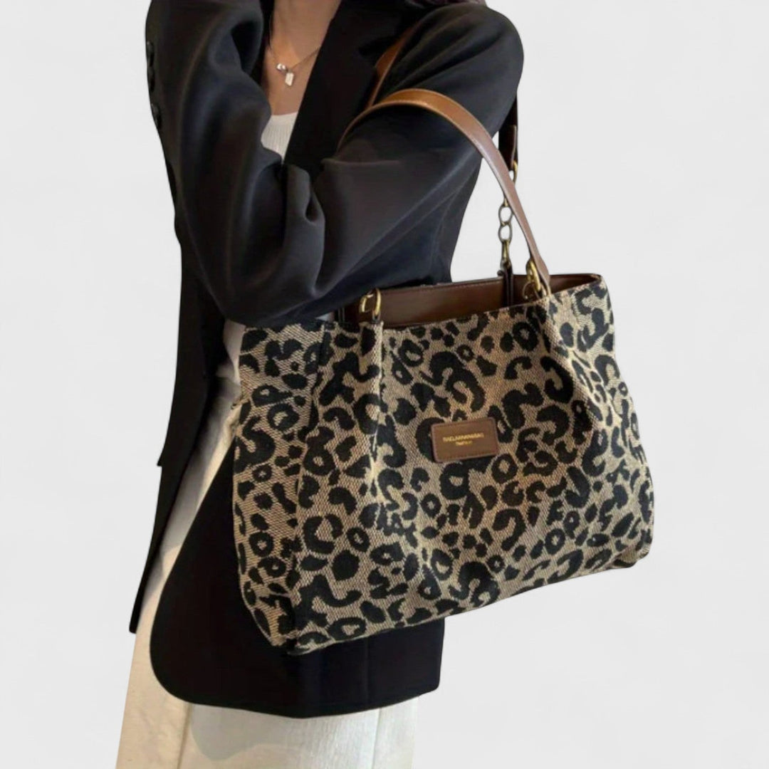 Dobrogosta – Sac shopping à motif léopard