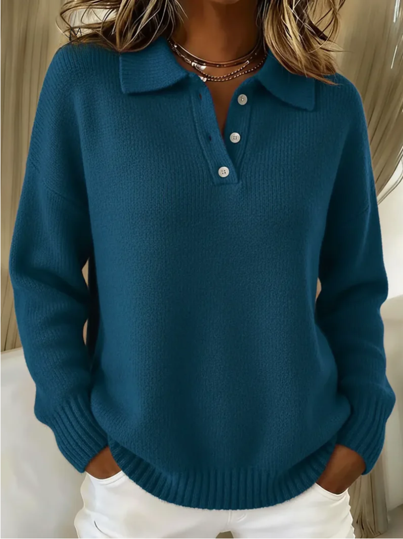 Elinor - Le pull polo doux