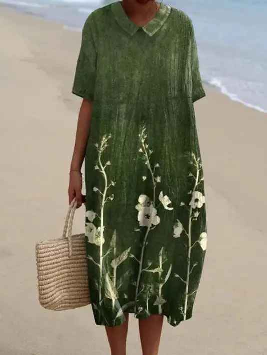 Margaret - Robe d'été à motif floral vibrant