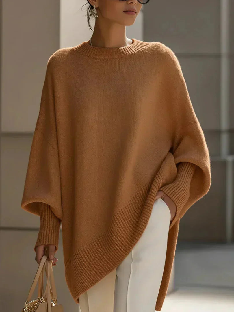 Mona | Poncho pull douillet moyen