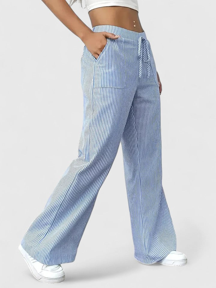Sivina – Pantalon large aéré avec poches