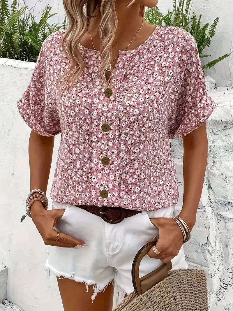 Blanka - La blouse fleurie élégante et légère