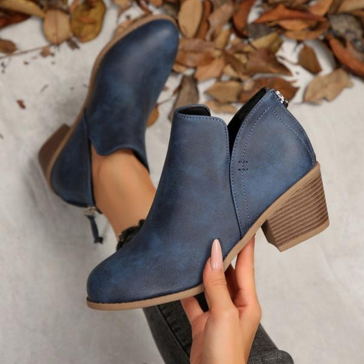 Clarissa – Bottines texturées à franges