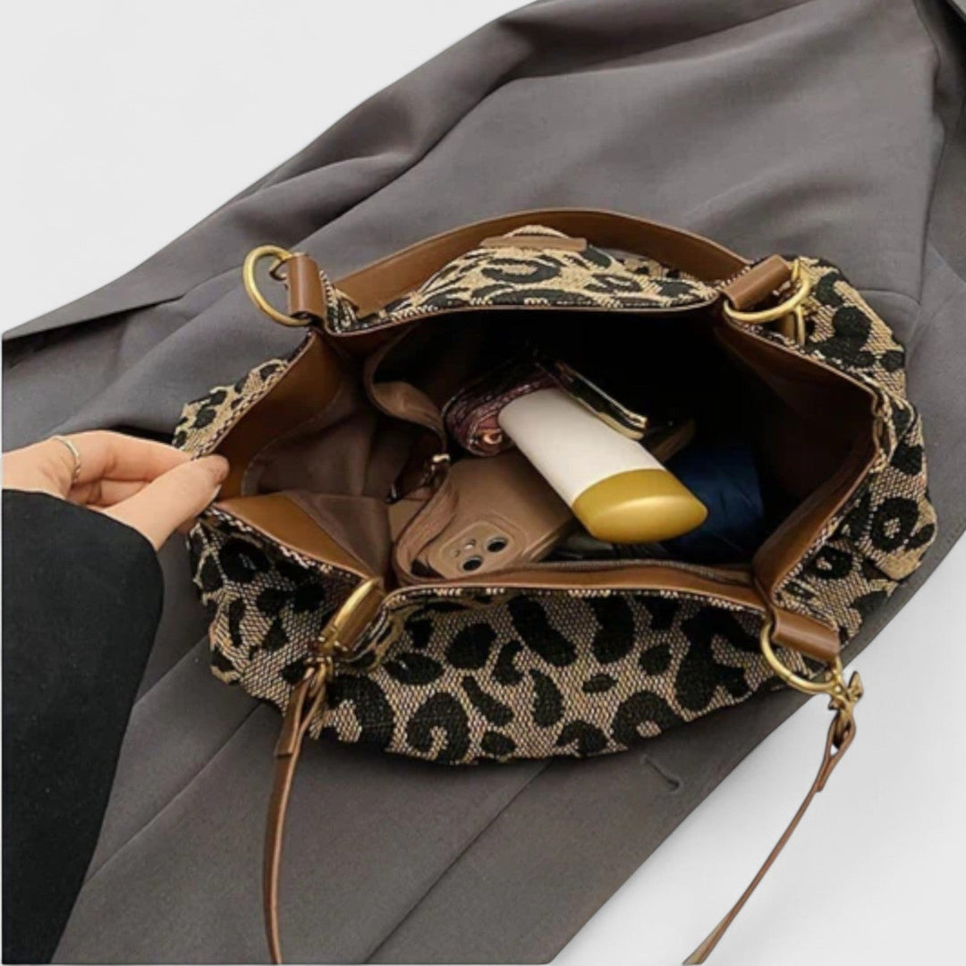 Dobrogosta – Sac shopping à motif léopard