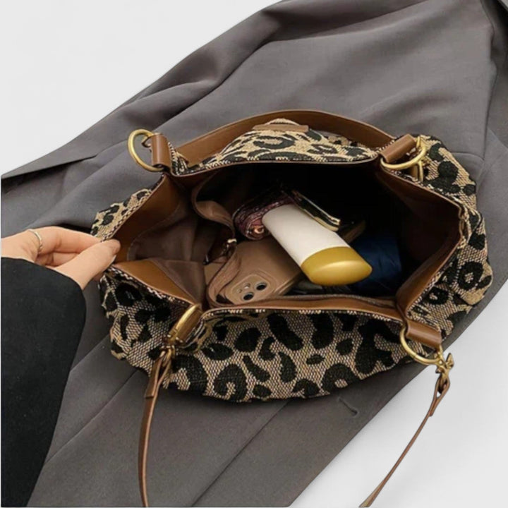 Dobrogosta – Sac shopping à motif léopard