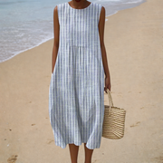 Anaïs | Robe Rayée Balnéaire