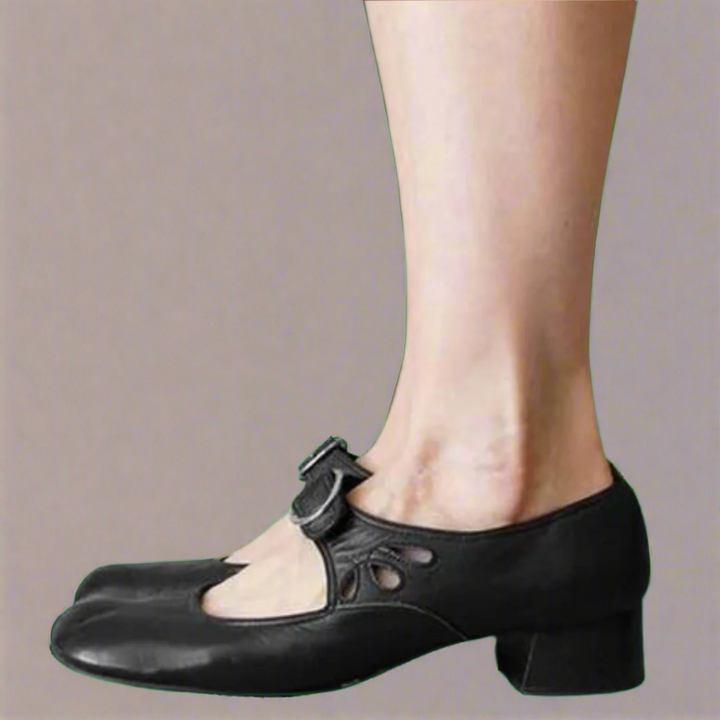 Katarzyna - Sandales orthopédiques en cuir avec semelle compensée confortable