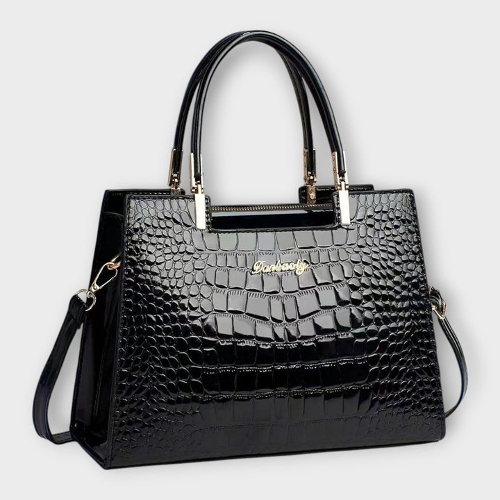 Ivalyne – Sac à main texture crocodile