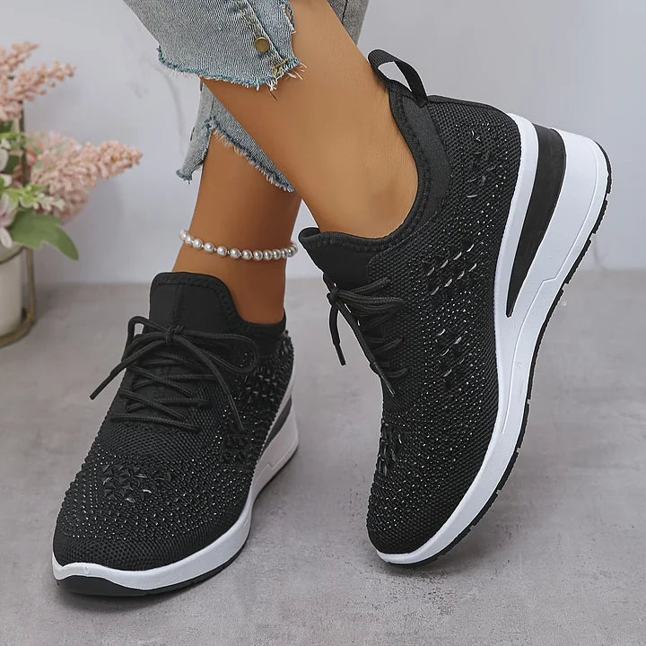 Zielka – Chaussures orthopédiques à la mode avec zircone cubique