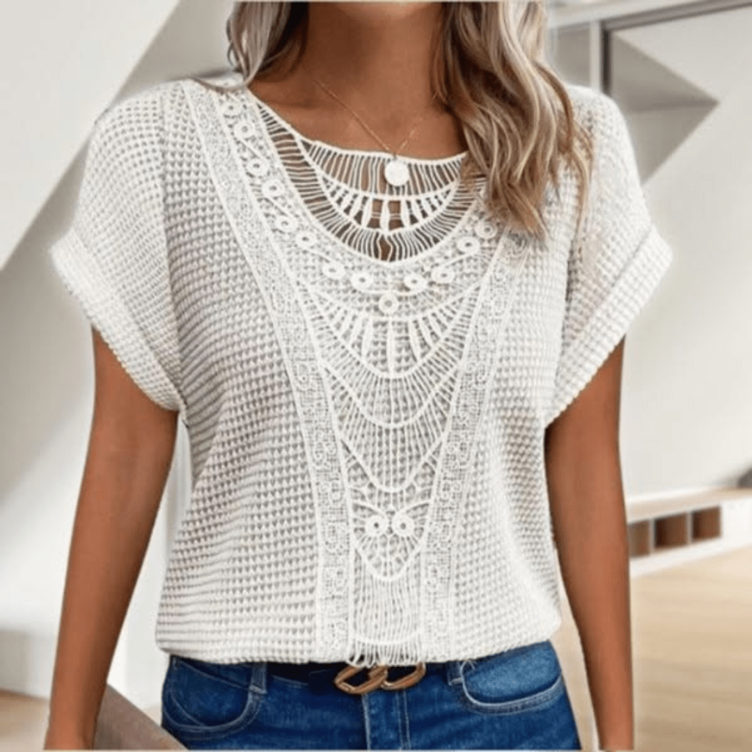 Świętosława – Blouse élégante de style Ibiza