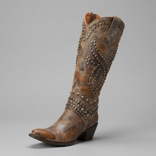 Wessina – Bottes hauteur genou style western