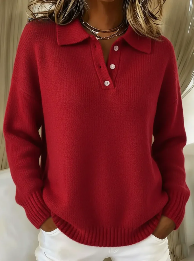 Elinor - Le pull polo doux