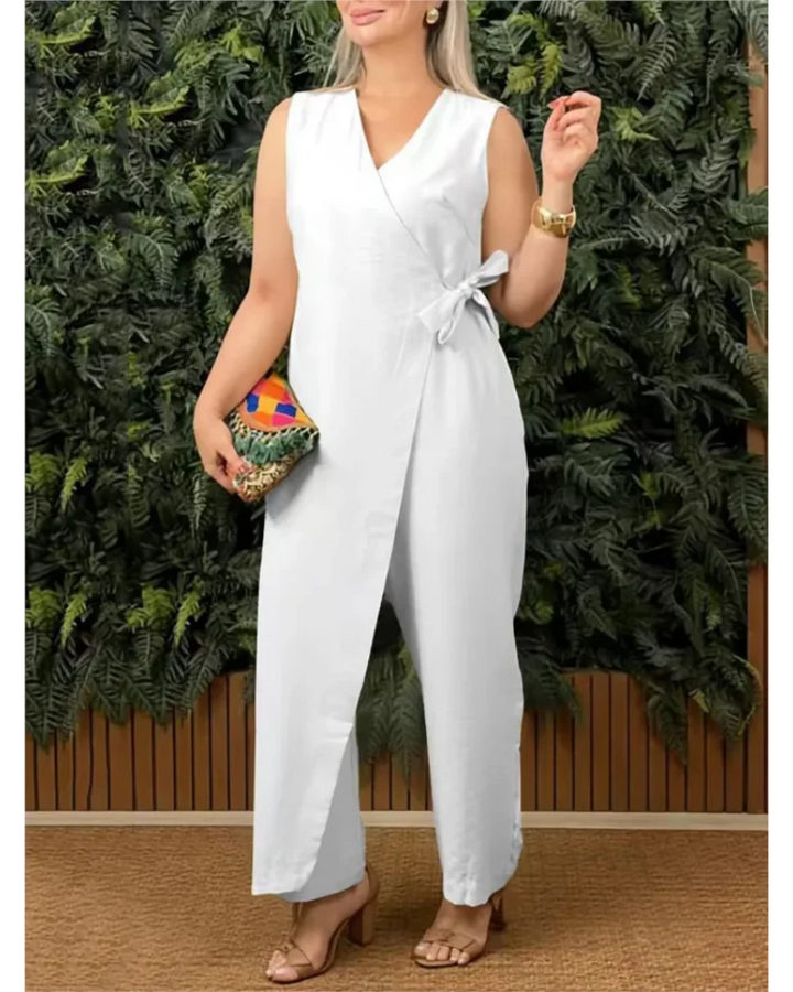 Renata – Ensemble d'été élégant avec jambes larges