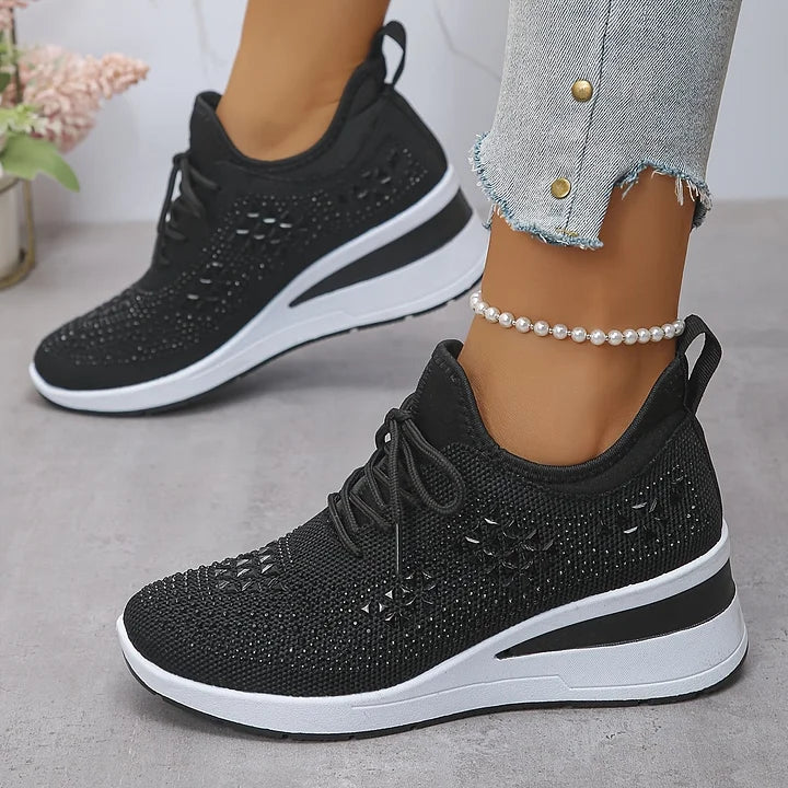 Zielka – Chaussures orthopédiques à la mode avec zircone cubique