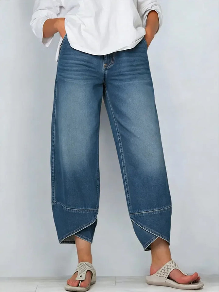 Myrissa – Jean femme imprimé croisé