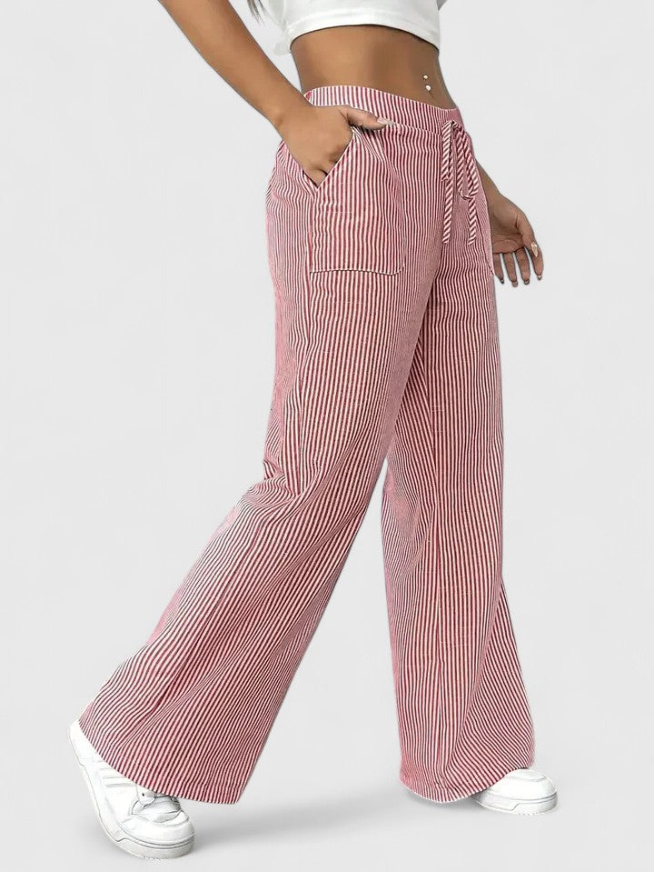 Sivina – Pantalon large aéré avec poches