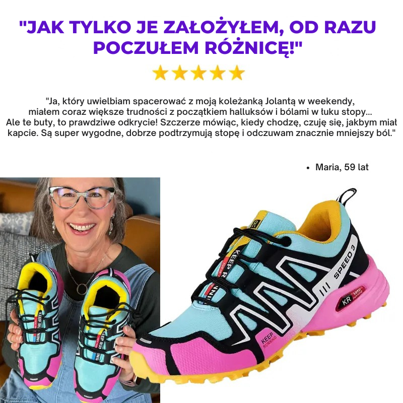 Sandra – Chaussures de marche orthopédiques pour le confort