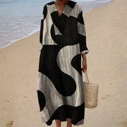 Isaline | Robe Longue Graphique