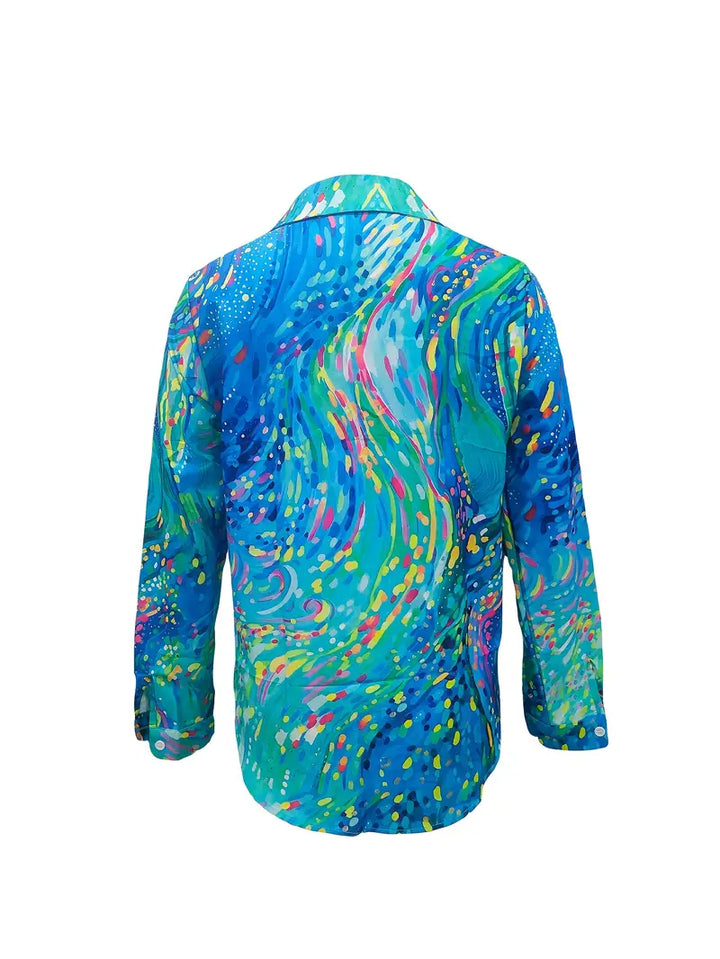 Zefiryna – Blouse aquarelle abstraite