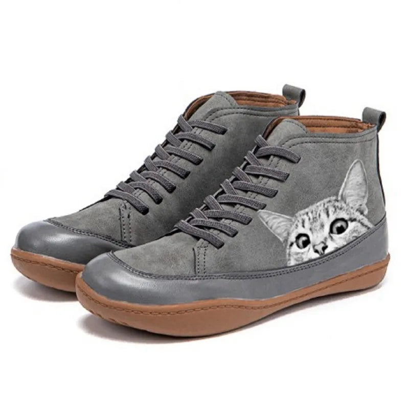 Adina – Bottines en cuir inspirées des chats