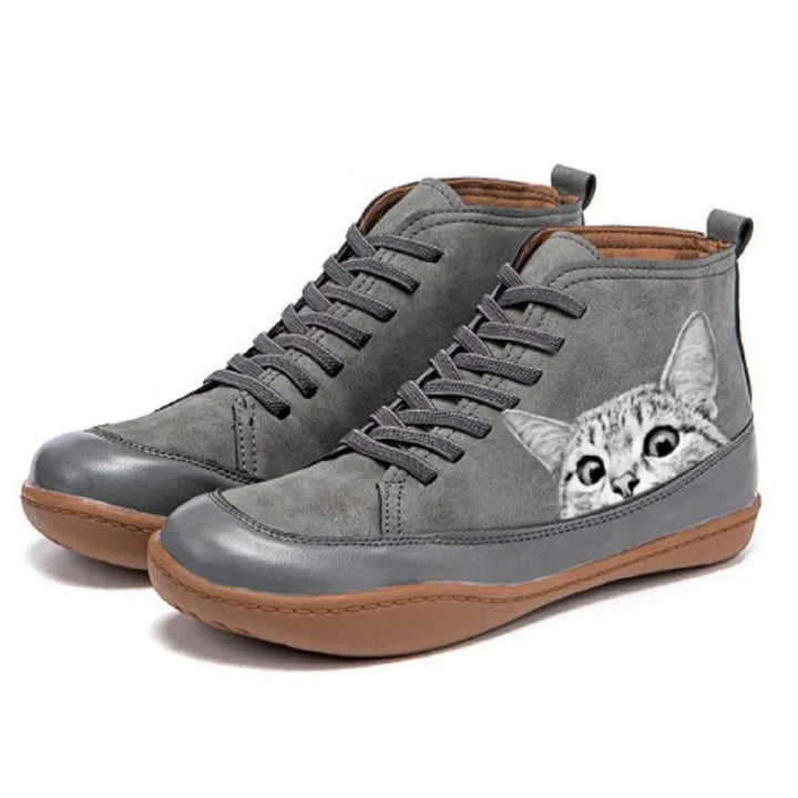 Adina – Bottines en cuir inspirées des chats