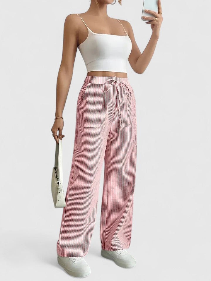 Sivina – Pantalon large aéré avec poches
