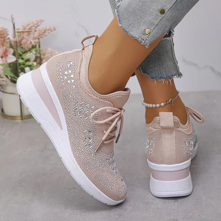 Zielka – Chaussures orthopédiques à la mode avec zircone cubique