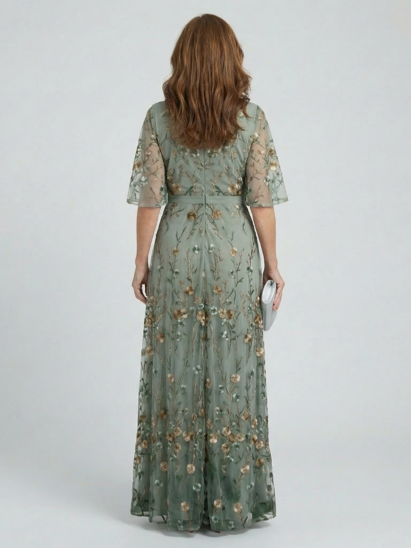 Aneta | Robe Maxi Halter Fleurie