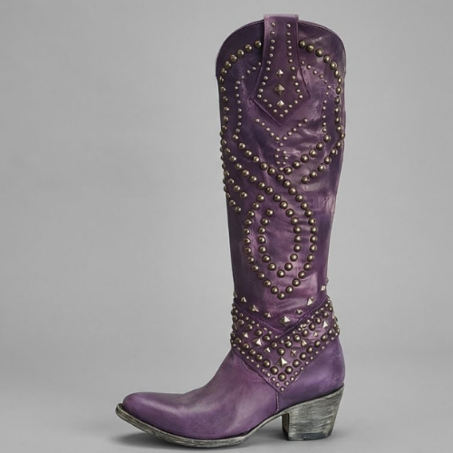 Wessina – Bottes hauteur genou style western
